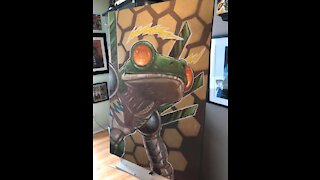 Cyber Frog Time Lapse Painting