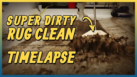Flooded Muddy Soaked Rug | Time Lapse