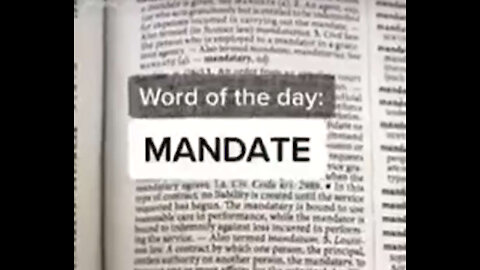 The legal definition of Mandate - Law Dictionary