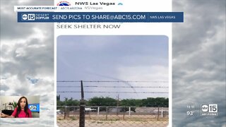 Tornado warning issued in Mohave county Friday morning