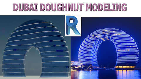 Doughnut Building Shape in Dubai Revit Tutorials