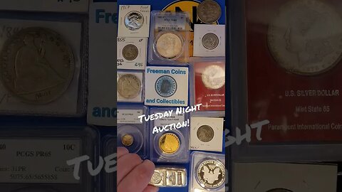 TUESDAY NIGHT LIVE COIN AUCTION!
