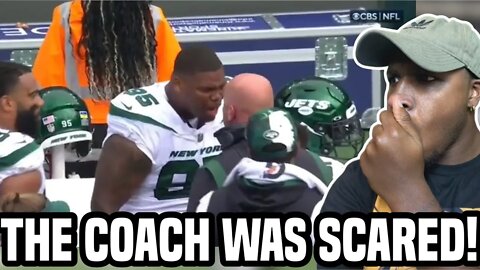 Jets Quinnen Williams & Coach Get into HEATED ARGUMENT! REACTION