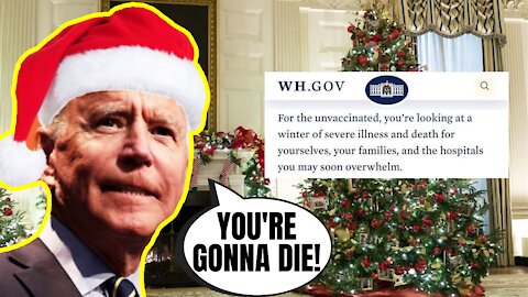 Joe Biden White House Gets BLASTED For Evil Christmas Message To The Unvaccinated