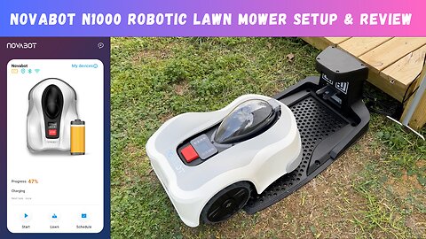 Novabot N1000 Robotic Lawn Mower Setup & Review