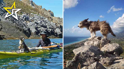 Man Quits Job And Kayaks Up Mediterranean Coast With His Dog