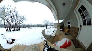 Snow Sledding Time Lapse