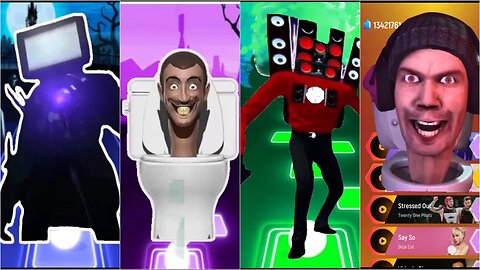 TV MAN VS SKIBIDI TOILET VS TITAN SPEAKER VS DJ TOILET | Tiles Hop: EDM Rush!