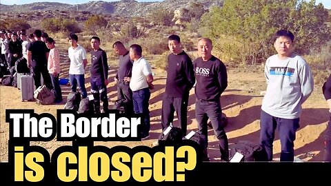 Caravan Of Mostly Chinese Men Crossed illegally Into The US at The Border in California.