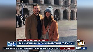 San Diegan living in Italy urges others to stay inside