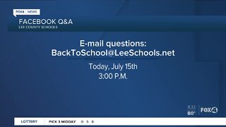Lee County School District holds live Facebook meeting