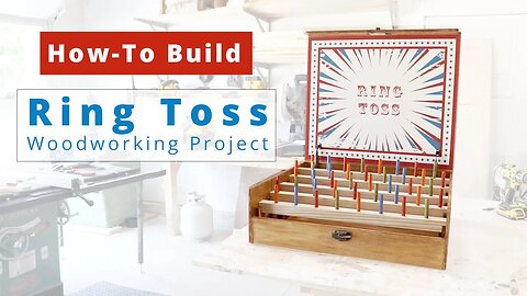 How To Make A Carnival Ring Toss Game | Wood Working Project and Plan That Sells