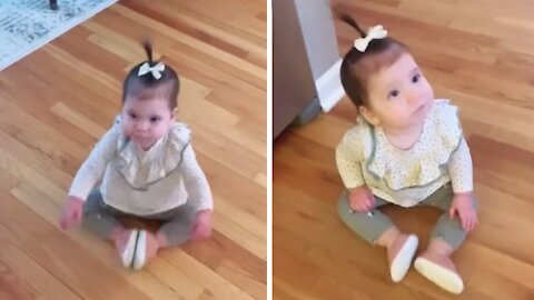 Scooting Baby Finds Hilariously New Way To Get Around
