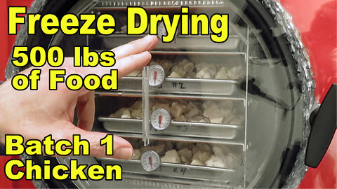 Freeze Drying Your First 500 lbs of Food - Batch 1 part 1 - Chicken