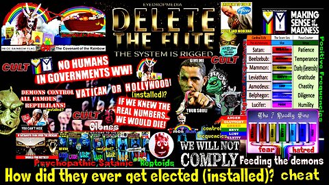 DELETE THE ELITE! Are They Even Human? (related info and links in description)