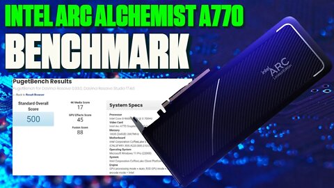 Intel Arc Alchemist A770 Benchmark Leak