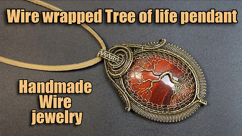 Wire wrapped Tree of life pendant. Handmade Wire jewelry. DIY.