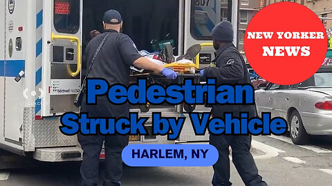 Harlem Accident: Terrifying Encounter as Car Collides with Pedestrian!