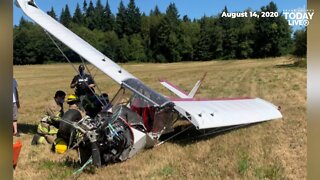Small plane crashes in Clark County-pilot walks away