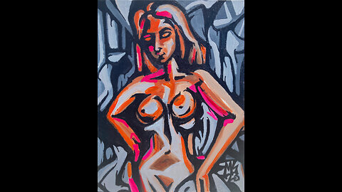 'Female 1' Original Art Painting Timelapse 8-4-23