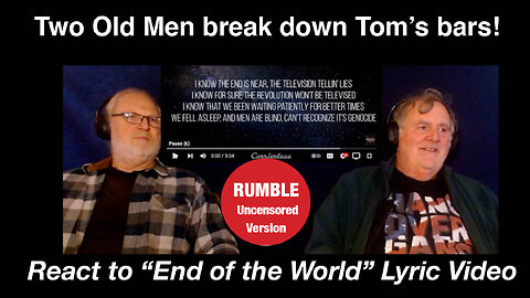 Two Old Men react to Tom MacDonald's "End of the World" feat. John Rich #HOG
