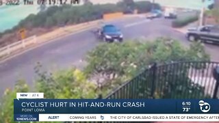 Caught on video: Cyclist hurt in Point Loma hit-and-run crash