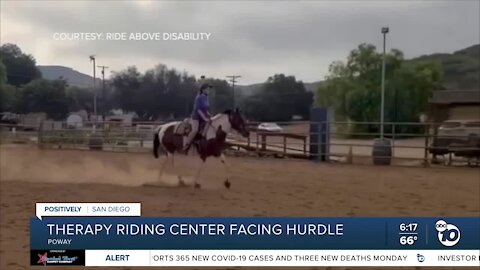 Equestrian therapy center for disabled faces hurdle amid ongoing pandemic