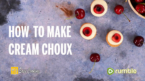 Cherry Choux Buns - Easy Cooking