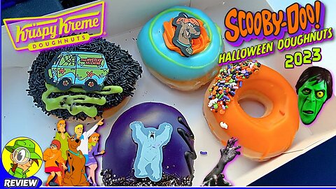Krispy Kreme® SCOOBY-DOO™ HALLOWEEN DOUGHNUTS Review 🐕👻🍩 ALL 4 FLAVORS! 😱 Peep THIS Out! 🕵️‍♂️