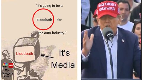Fake news Main Stream Media pushes hoax that Trump called for a bloodbath at his rally in Ohio