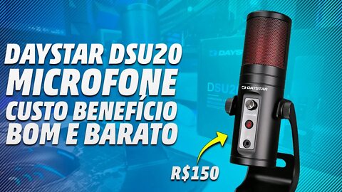 O MICROFONE CONDENSADOR MAIS BARATO DO BRASIL, QUALIDADE EXTREMA DE ÁUDIO | DAYSTAR DSU20