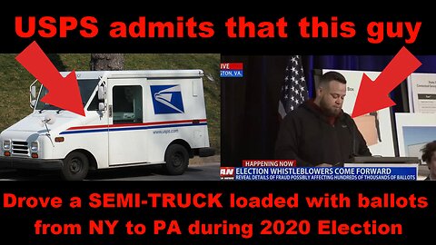 USPS ADMITS ballots were moved from NY to PA during 2020 Elections
