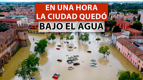 Las peores inundaciones en 100 años azotan el norte de Italia en la región de Emilia-Romaña