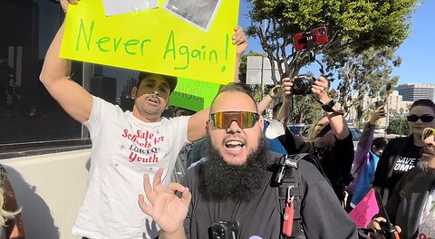 Outside of LAUSD HQ 11/15/22