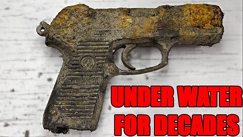 Restoring 9mm RUGER THATS BEEN UNDERWATER FOR DECADES!!! Insanely Satisfying!!! With Shooting Test!!