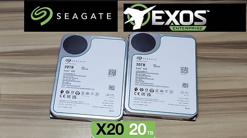 Seagate Exos X20 20TB Sata HDD External Hard Drive Set