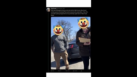 Video of FBI agents hassling a twitter user for making anti-vaccine posts.