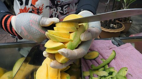crazy speed! Amazing fruit cutting skills - Thai street food | ASMR