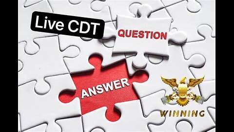 CDT Free Live Audio/Video Chat - Apr 12, 2024 @ 5PM CST