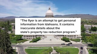 Property tax scam targeting Idaho homeowners
