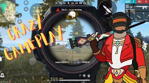 free fire crazy gameplay 🎯💪🤗
