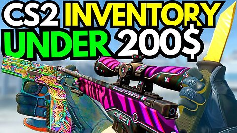 BEST CS2 INVENTORY For Under 200$ (BUDGET CS2 Loadout with Knife and Glove Combo)