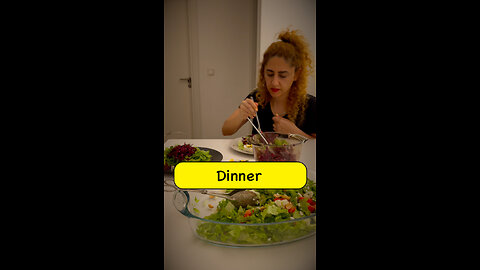 This time-lapse captures the process of enjoying a delicious and healthy meal