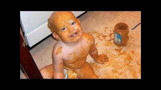 funny see what happens to kids food after praying, very funny