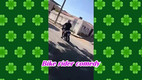 Bike rider comedy.