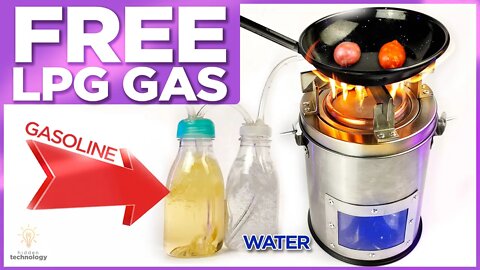 Amazing! How to make your own free gas Stove! homemade LPG gas kitchen