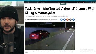 Tesla Driver KILLS Motorcyclist Driving ON Auto Pilot While Using Phone, Teslas STILL NEED DRIVERS