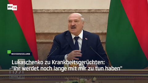 Lukaschenko zu Krankheitsgerüchten: "Ihr werdet noch lange mit mir zu tun haben"