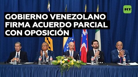 El Gobierno de Venezuela y la oposición firman dos acuerdos parciales en Barbados