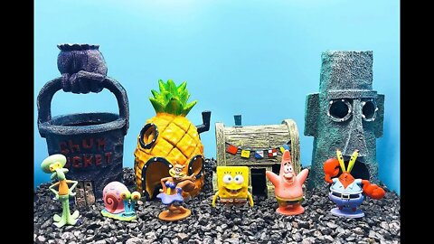 Super funny Spongebobs Aquarium with Comic Plants